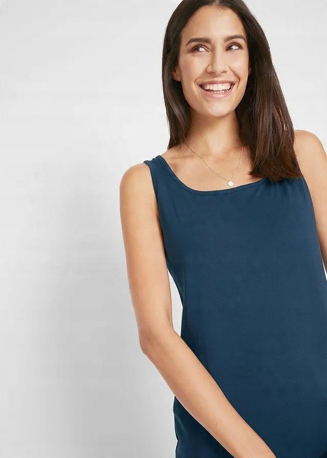 B.P.C sukienka shirtowa bawełniana granatowa 40/42.