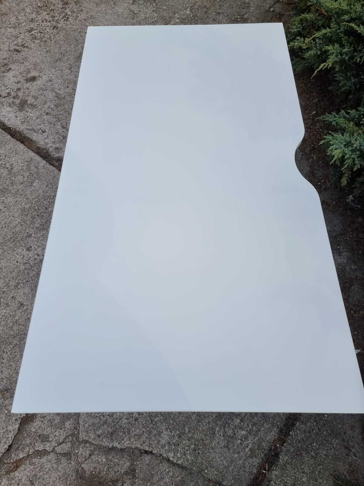 Biurko 140x80 biurka stoły białe KINNARPS regulowana h manualnie