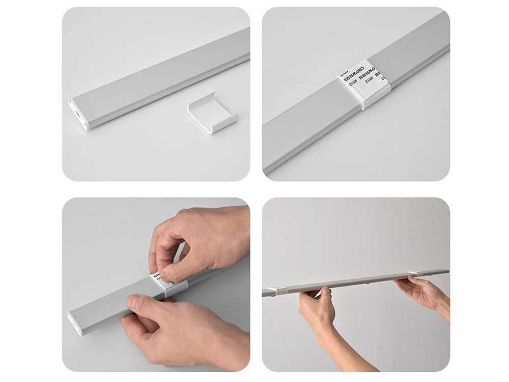Lampka LISTWA Podszafkowa LED USB-C 30cm KUCHNIA SCHODY Czujnik RUCHU