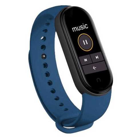 Фитнес браслет  Smart Band M6 (смарт часы, пульсоксиметр, пульс) синий