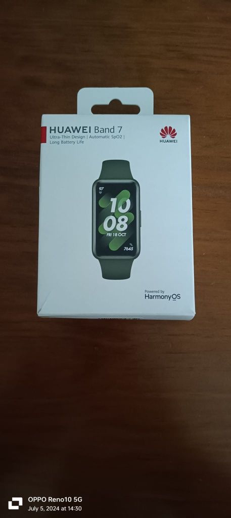 Huawei band 7 verde tropa, usada