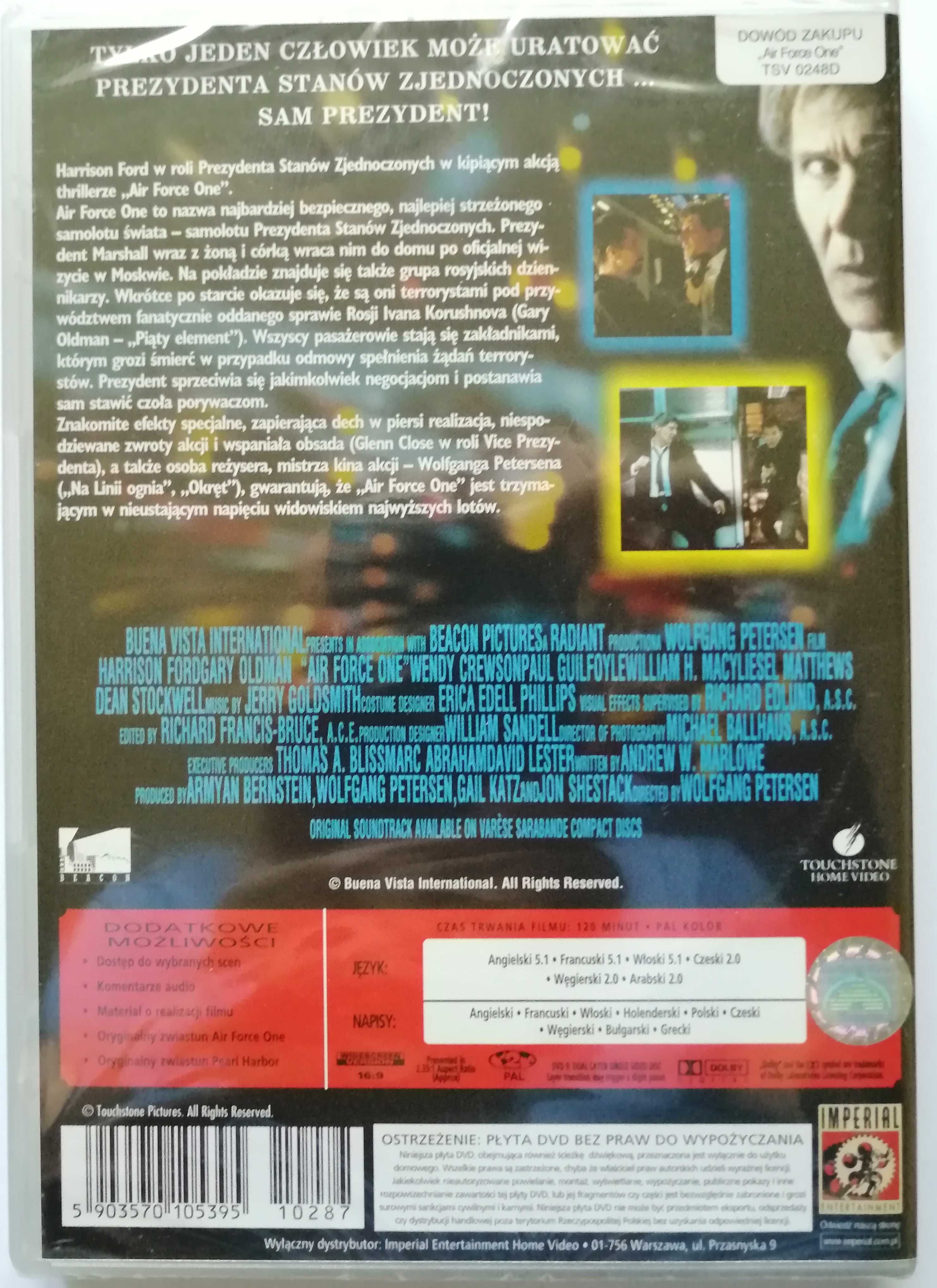 Air Force One Ford film  dvd