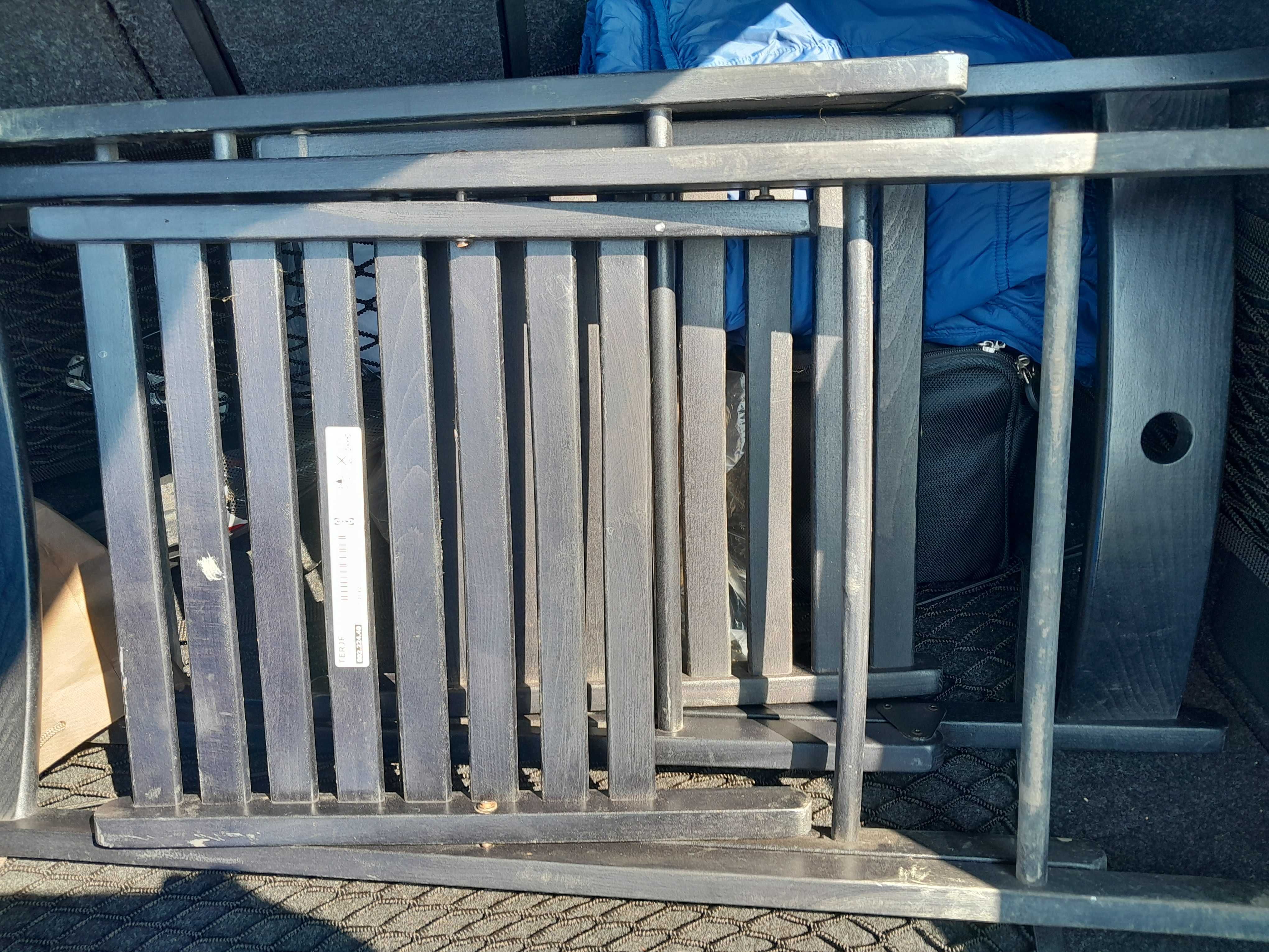 Krzesło IKEA czarne składane 2 sztuki