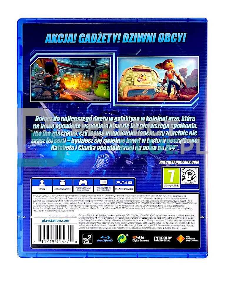 Ratchet & Clank / Playstation Hits / Gra PS4 / Sprzedaż Gier / Mokotów