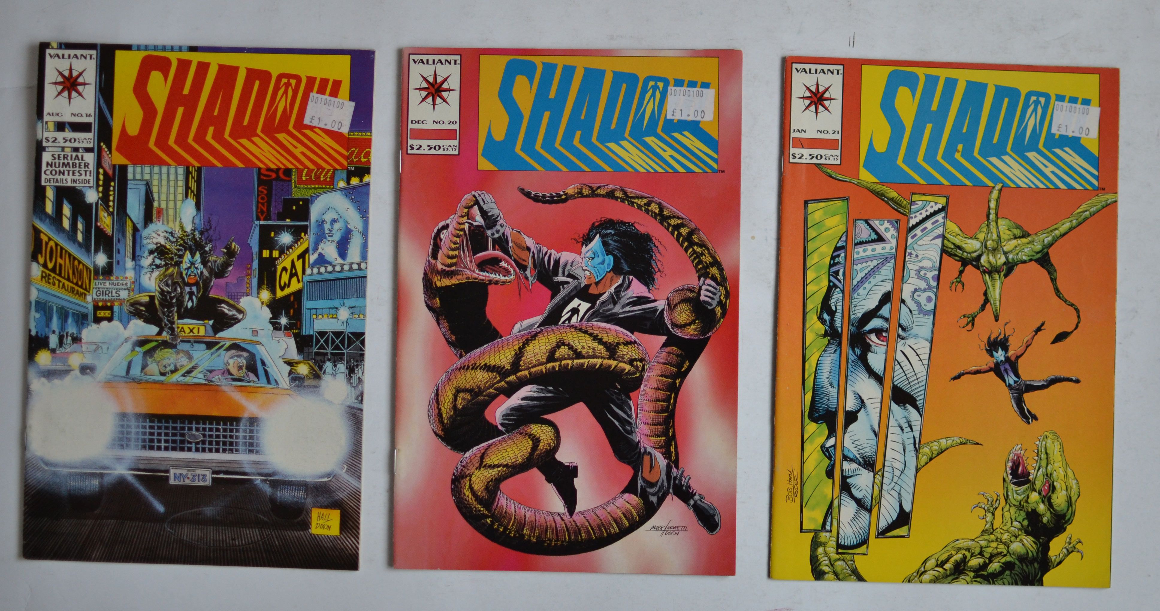Shadow różne numery Valiant 1993 Komiksy zestaw