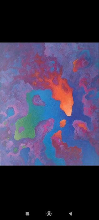 Картина Євгена Діжана "Космічні контрасти"  акрил 50*60