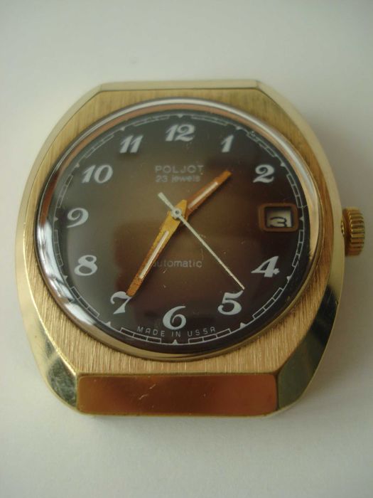 Zegarek POLJOT pozłacany automat antyk made in USSR