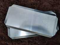 Bandejas em inox com 32x15 cm