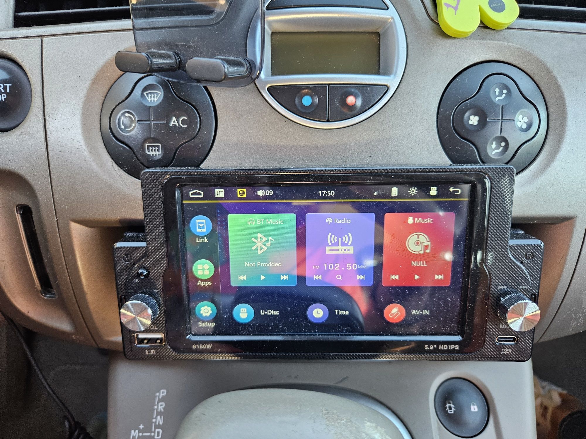 5,9" 1din магнітола з Android Auto та Apple Carplay