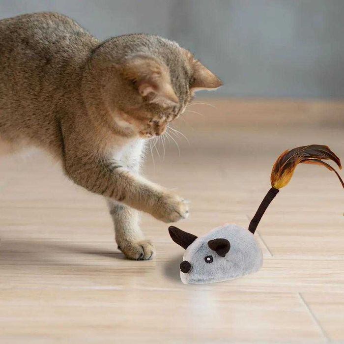 Інтерактивна рухома мишка з датчиком руху для котів