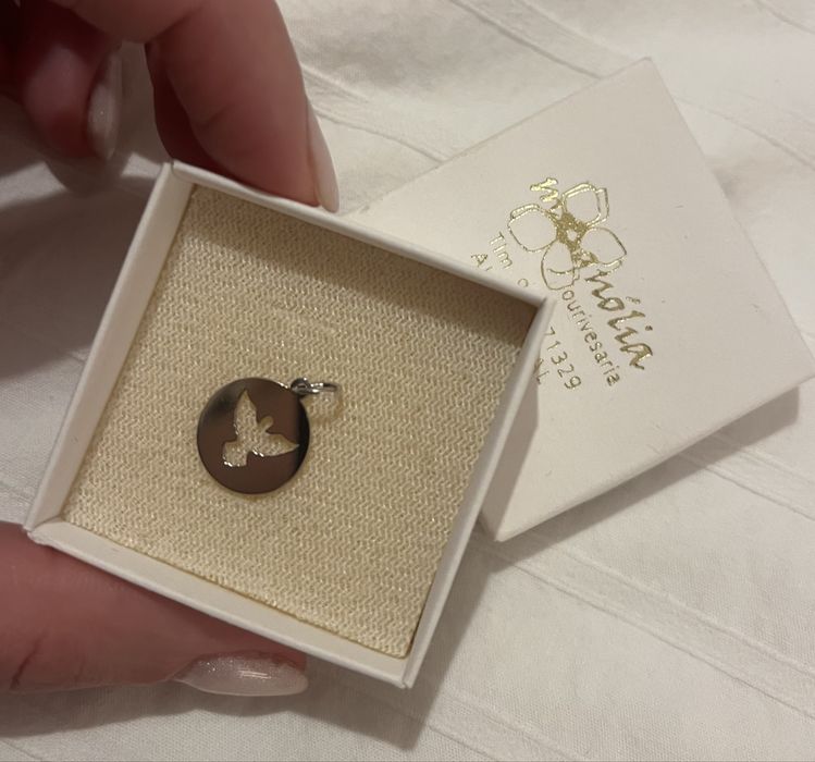 Medalha anjo em prata