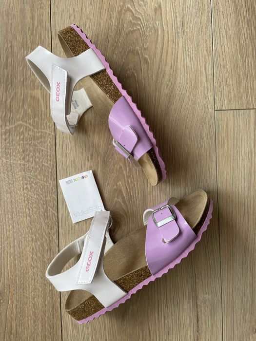 Geox sandaly skorzana wkladka 33 nowe adriel podobne do birkenstock