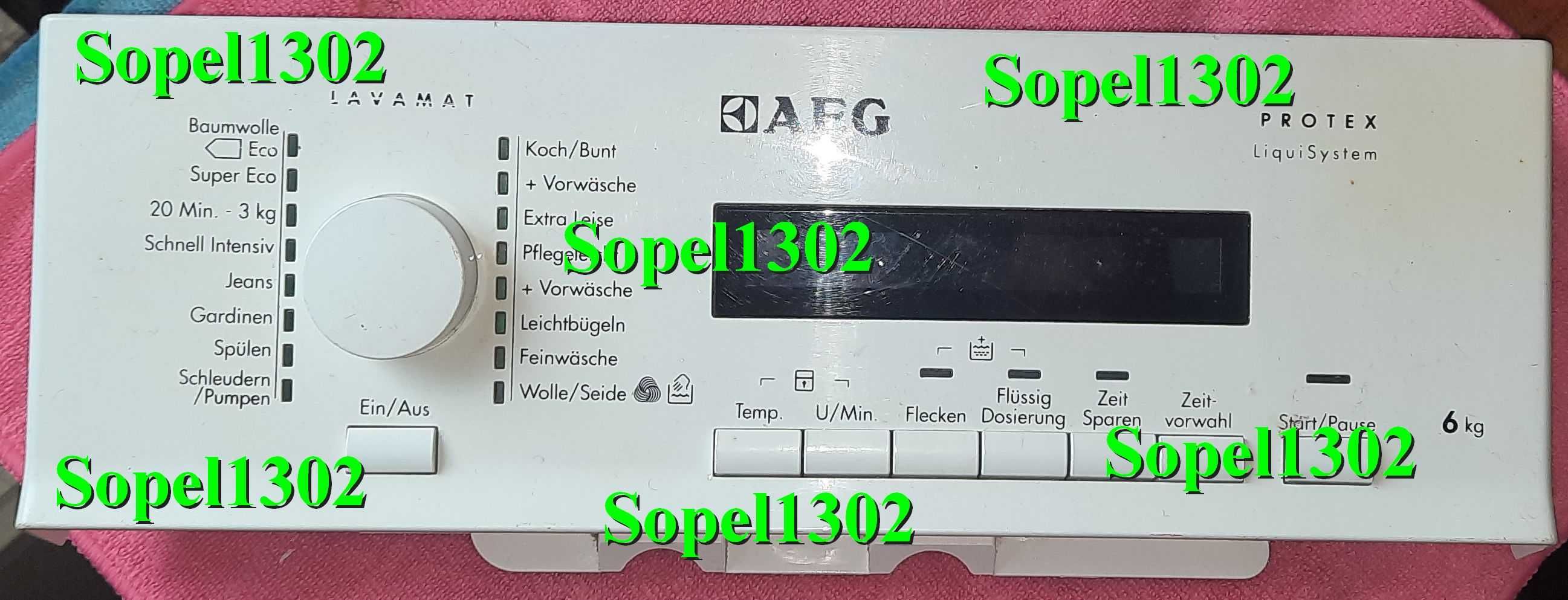 Panel pralki AEG PROTEX LiquiSystem LAVAMAT 6kg