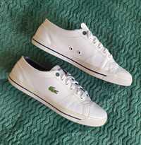 Buty skórzane Lacoste damskie sneakersy okazja