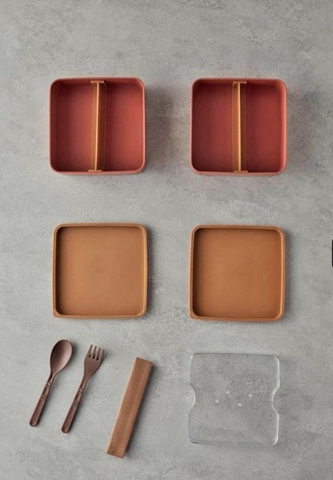 Mezaluna лоток.контейнер для еды. Ємність для зберігання 720 мл + 720