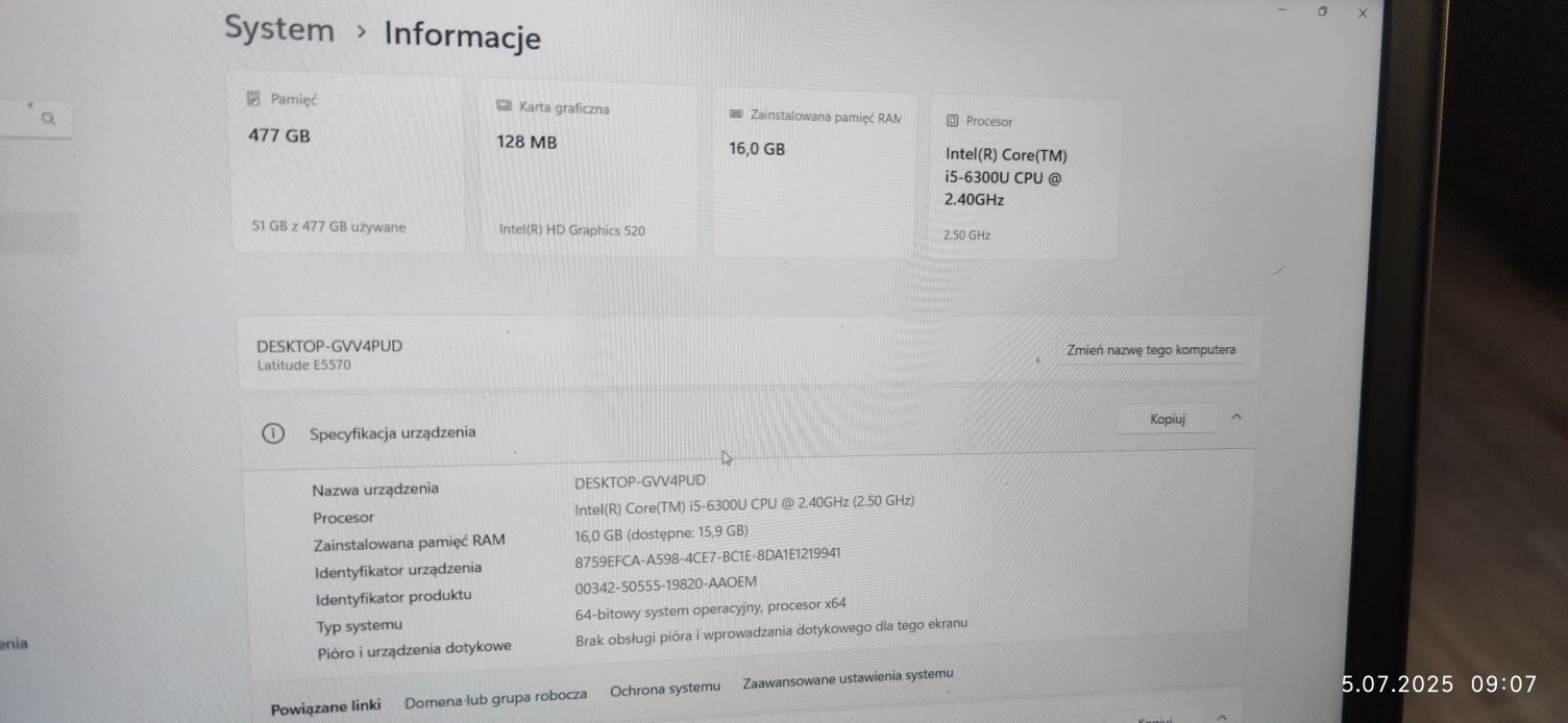 Dell Latitude e5570