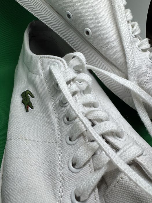 Білі чоловічі кеди Lacoste, 44 розмір