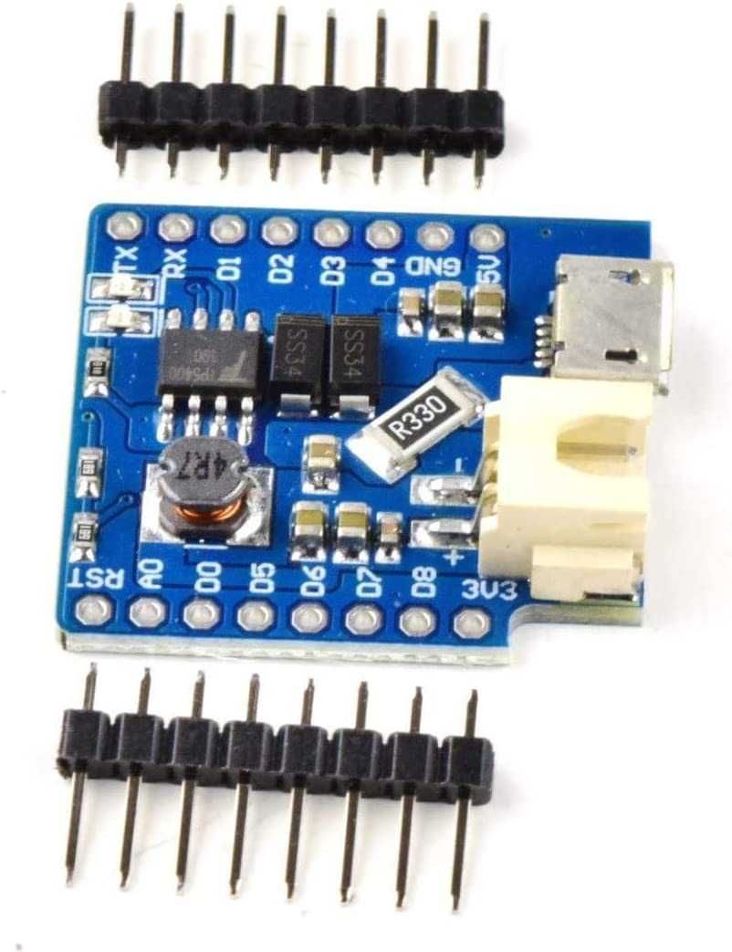 Battery Shield V1.1.0 WeMos D1 mini (Зарядний акумуляторний модуль)