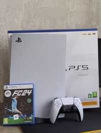 Ігрова приставка Sony PlayStation 5  (Blu-Ray) (1TB)+игра FC24