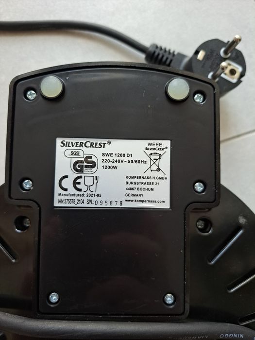 Gofrownica silvercrest, lidl, 1200W