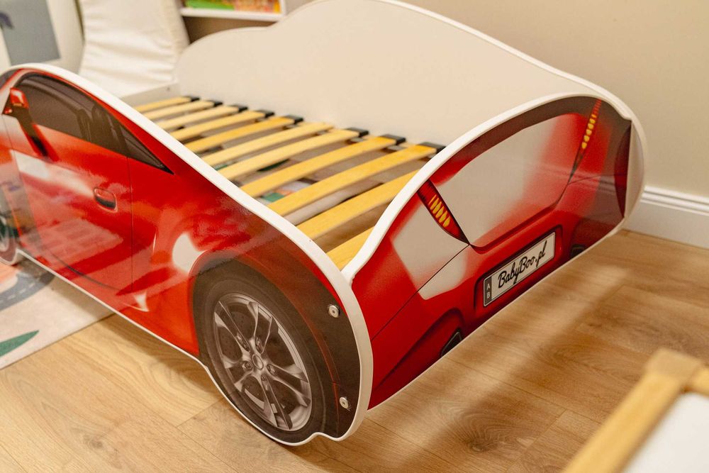 Łóżko dziecięce auto samochód czerwone 140x70