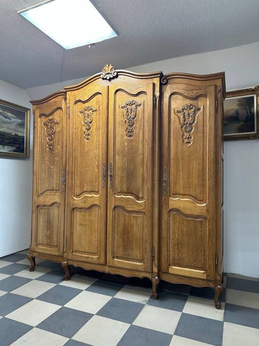 Шафа Луї дерево шкаф дуб 3163