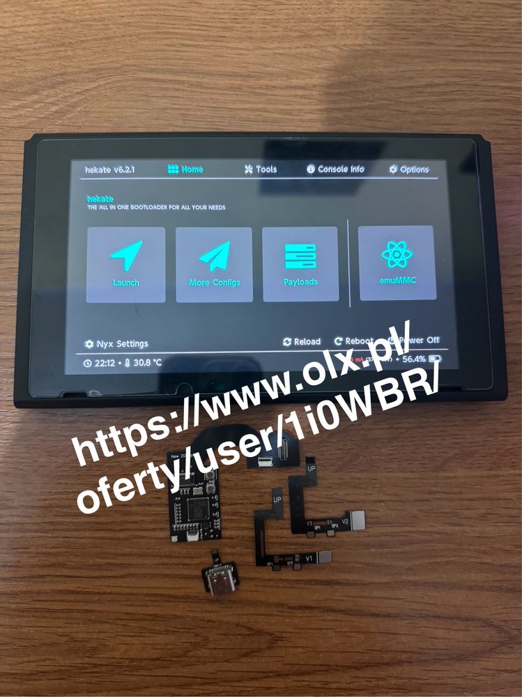 Nintendo Switch v1 v2 przeróbka picofly cfw atmosphere modowanie