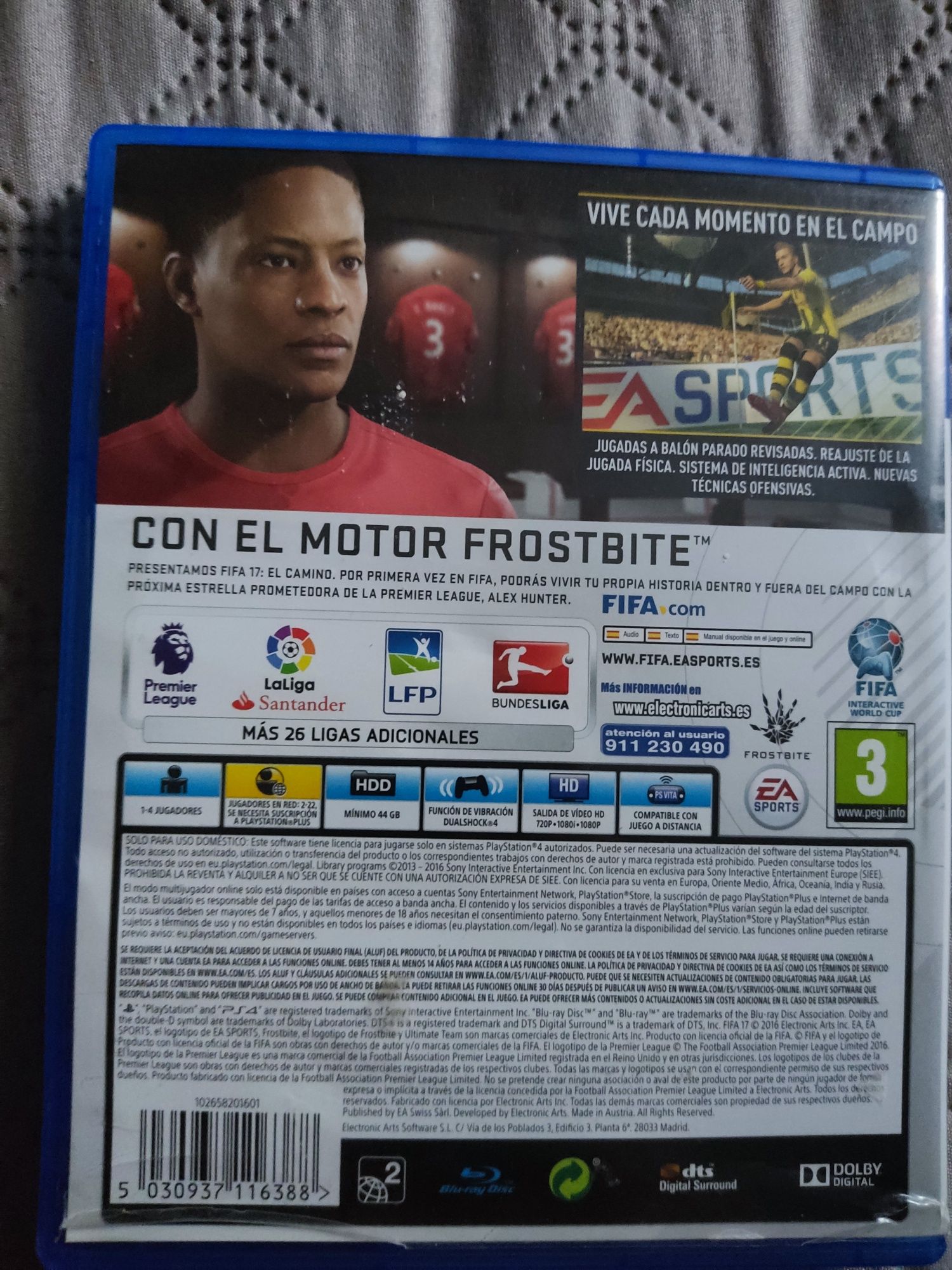 FIFA17, диск для PS4
