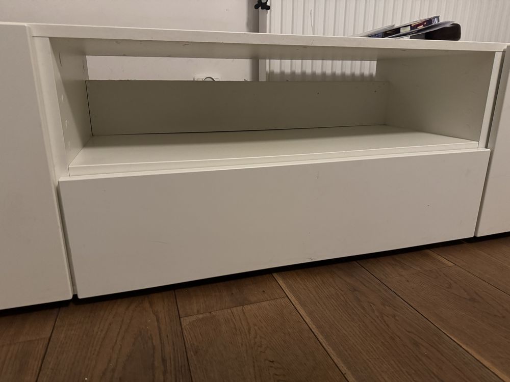 Szafka rtv 160 cm biala