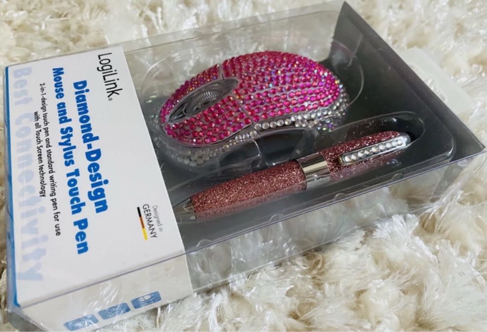 Mysz przewodowa optyczna USB ''Diamond'' 800dpi & TouchPen ID0124 Logi