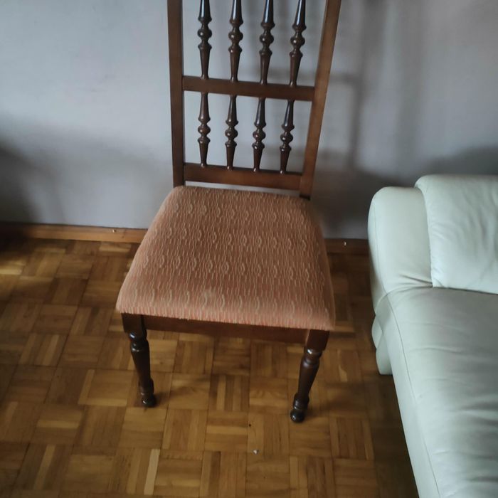 Krzesła komplet 6 sztuk lite drewno