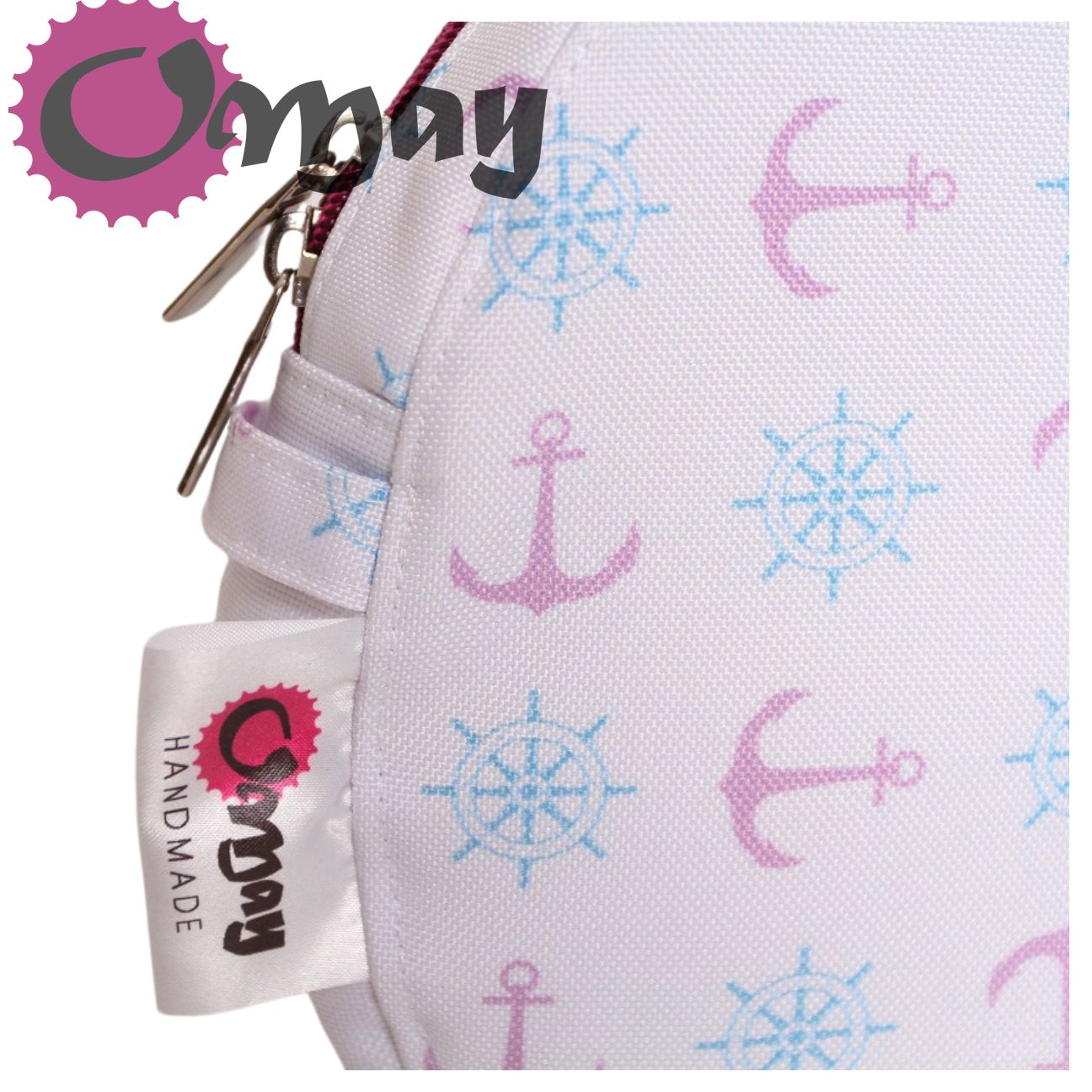organizer do OBAG MOON LIGHT kotwice róż sangria 2kieszenie wkład OMAY