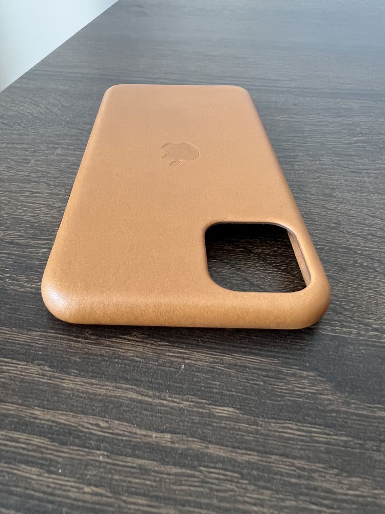 Etui skórzane Apple iPhone 11 Pro Max Saddle Brown - oryginalne