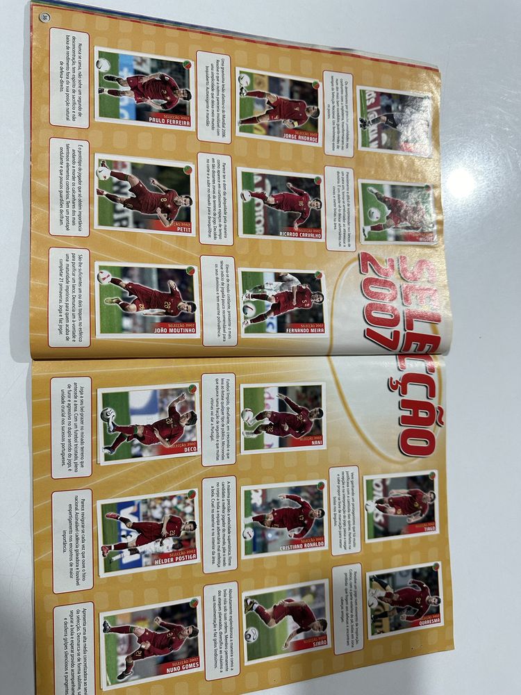 Caderneta de cromos Futebol Completa