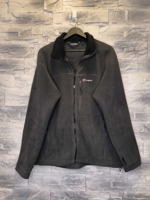 Bluza Polarowa Rozpinana Berghaus Szara Logo