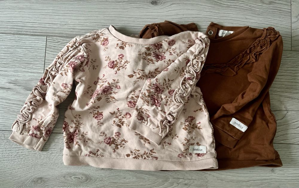 2x bluza Newbie r 80 dla dziewczynki