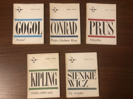 Prus,Conrad,Gogol,Kipling,Sienkiewicz „Książka i wiedza”
