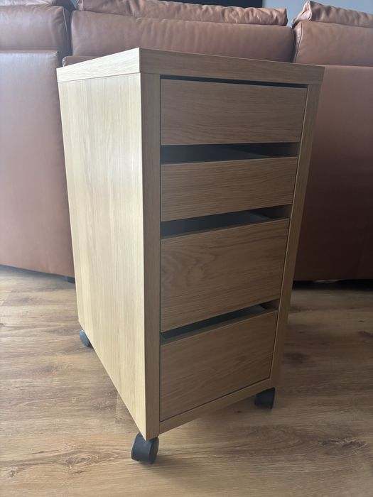 Micke ikea komoda na kółkach kontenerek kolor dąb imitacja dębu