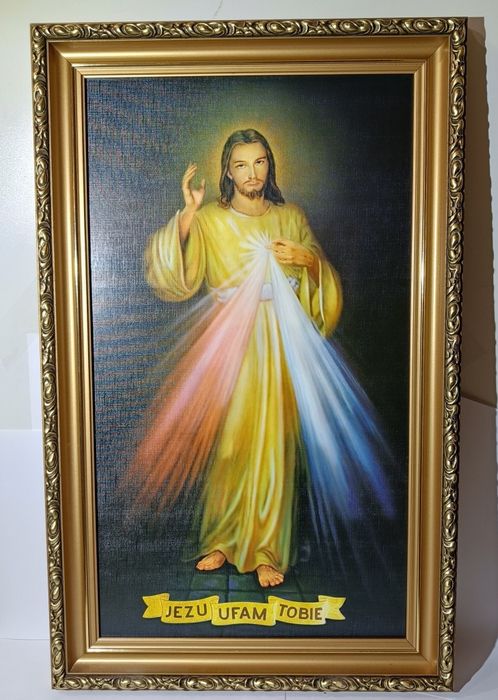 Obraz Jezu Ufam Tobie - Jezus Miłosierny for. 80x50cm