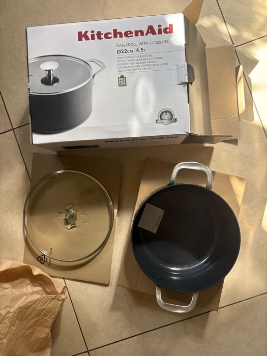 Garnek KitchenAid 4,5l z pokrywką nowy oryginalny