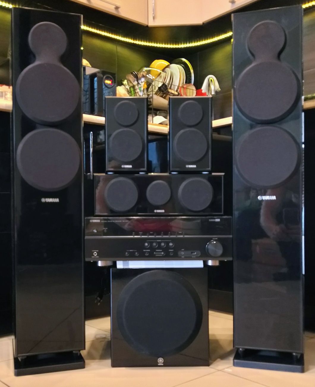 Kino Domowe Yamaha Kolumny ns150 Subwoofer Aktywny