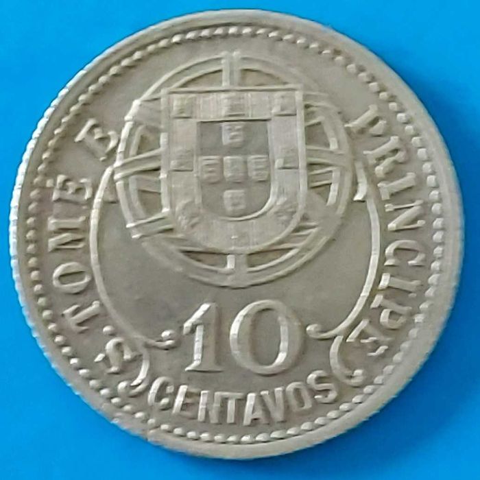 10 Centavos de 1929 Republica Portuguesa, São Tomé e Príncipe