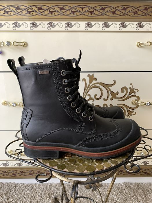 Новые черные кожаные высокие ботинки сапоги берцы угги ugg branton 42
