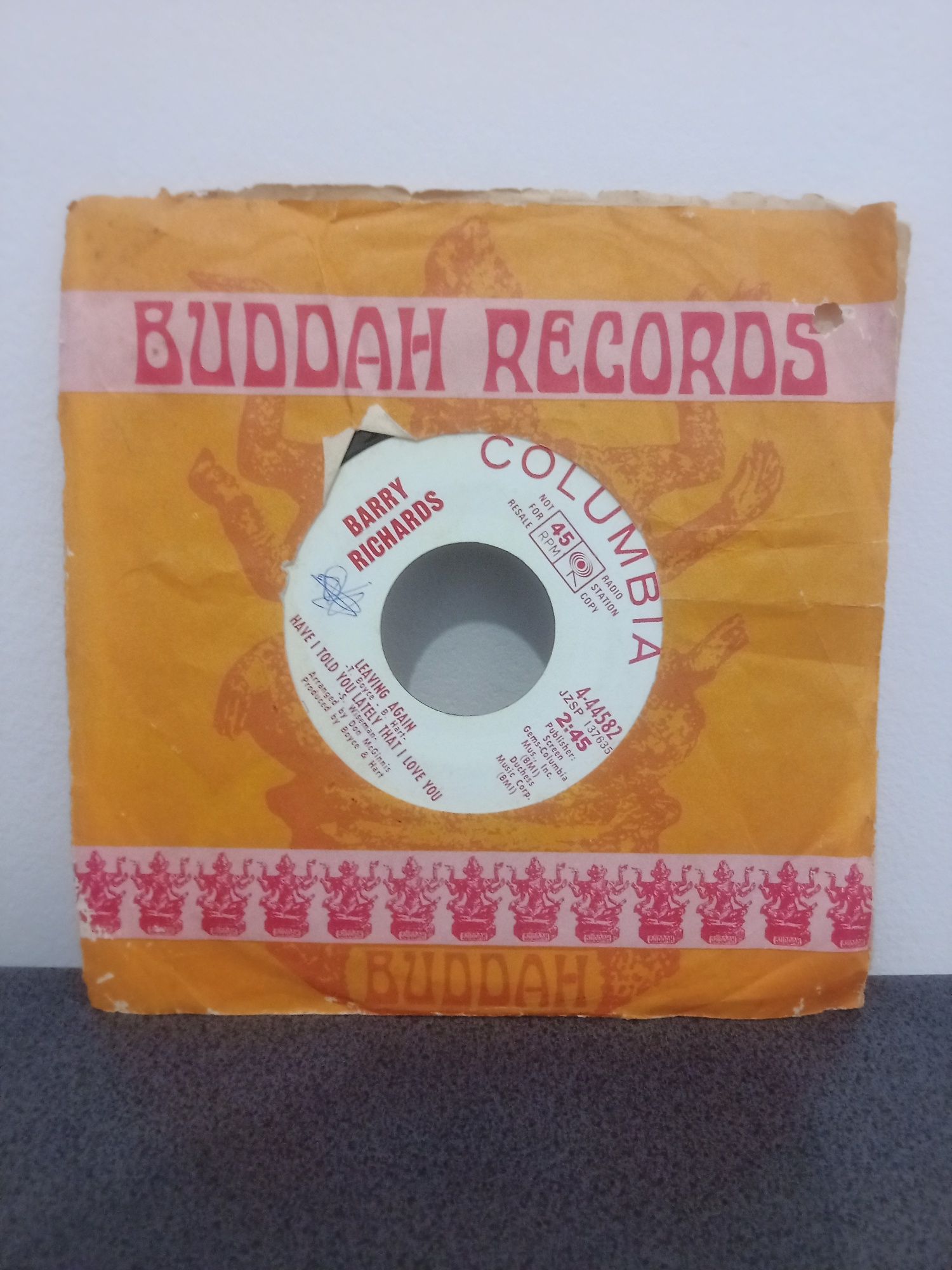 Vinil single Barry Richards