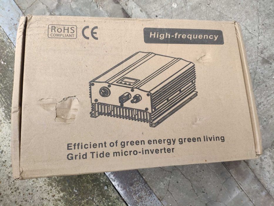 ON-GRID сетевой инвертор с чистой синусоидой 1000Вт (55V~90V--BAT:48V)