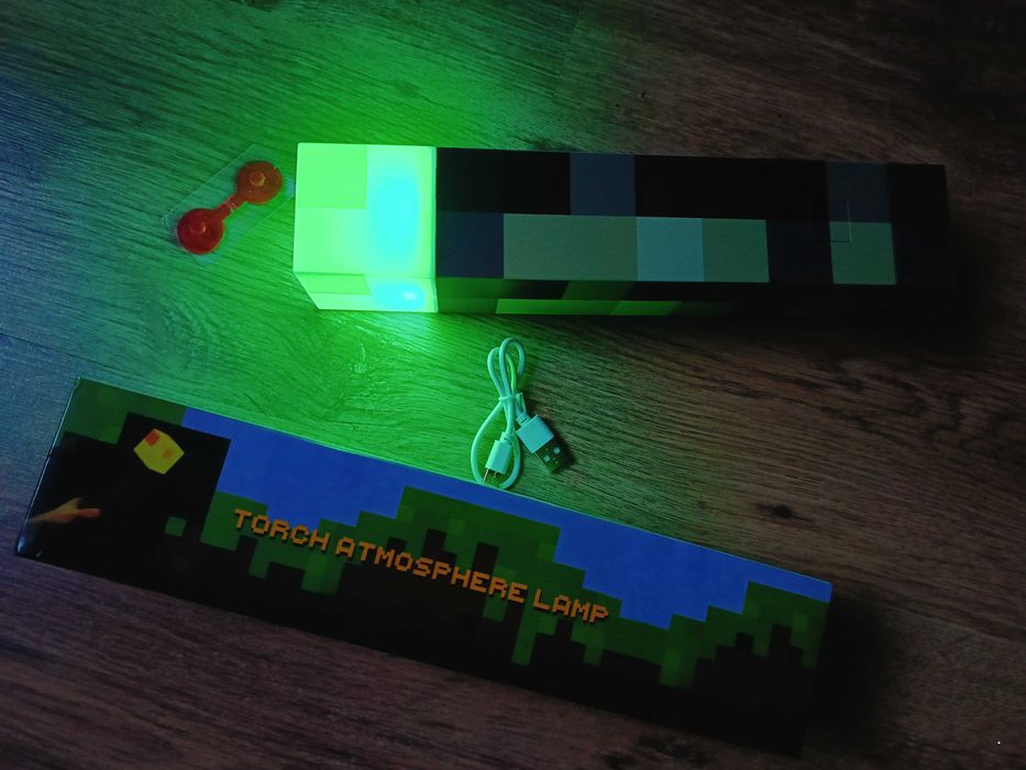 Latarka do sypialni/Minecraft/Dekoracyjne światło/LED Nocne światło
