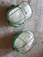 Lampa natynkowa hermetyczna Loft z okresu PRL