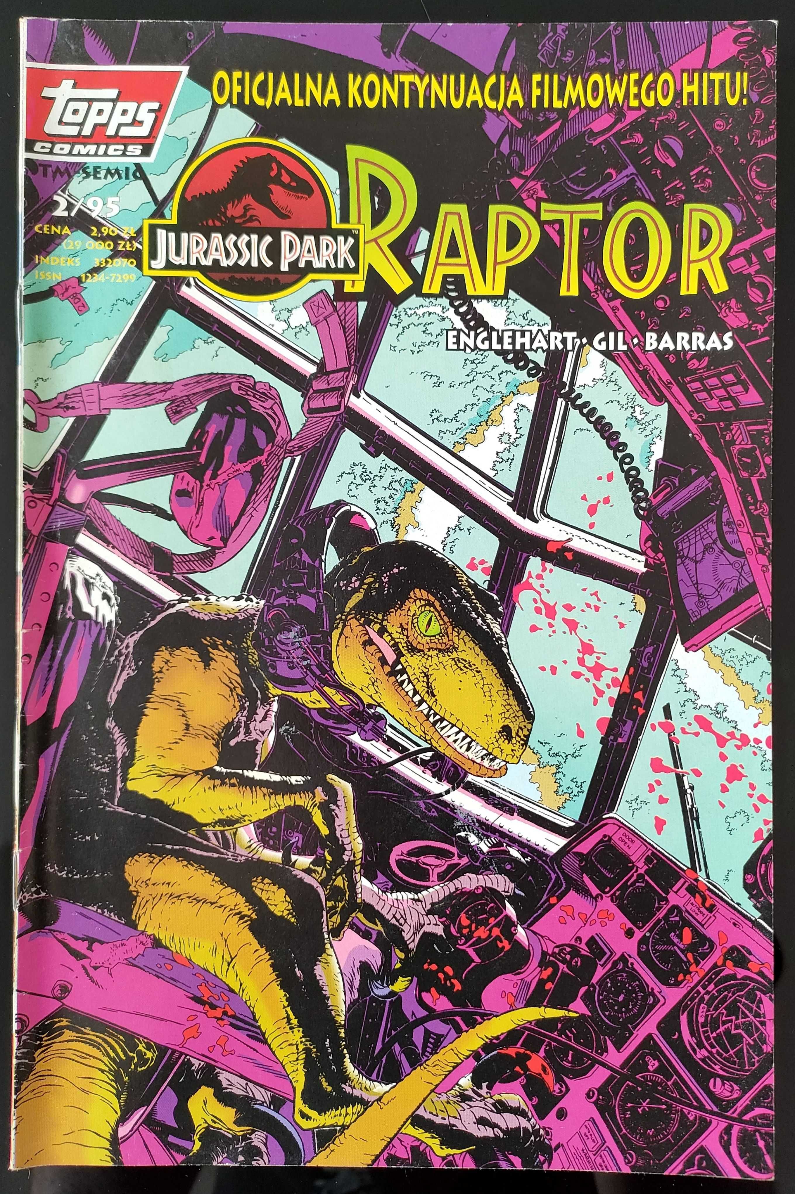 Komiksy Jurassic Park: Raptor - 1/95 + 2/95 - TM-Semic