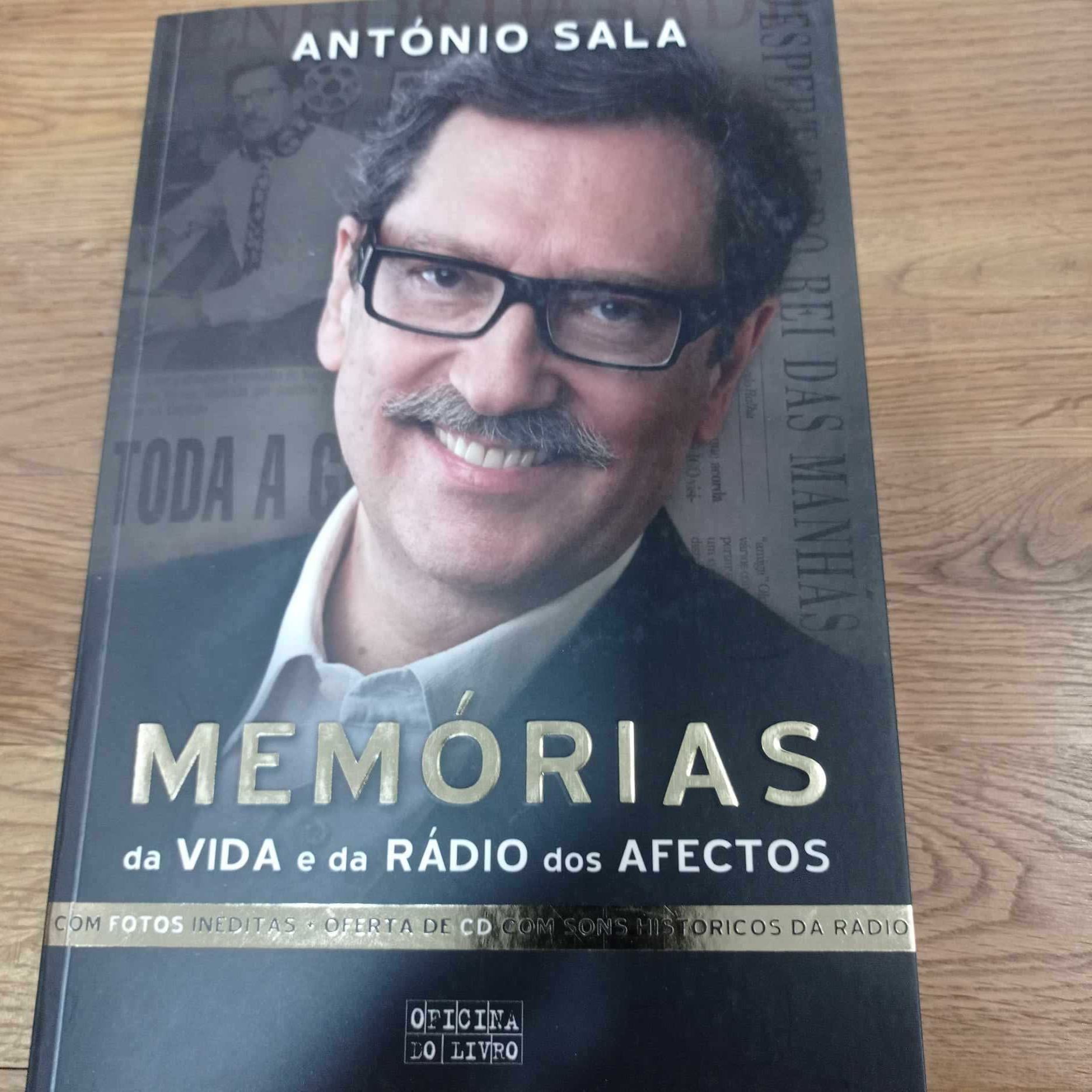 vendo livro António sala memorias da vida e da radio dos afetos + CD