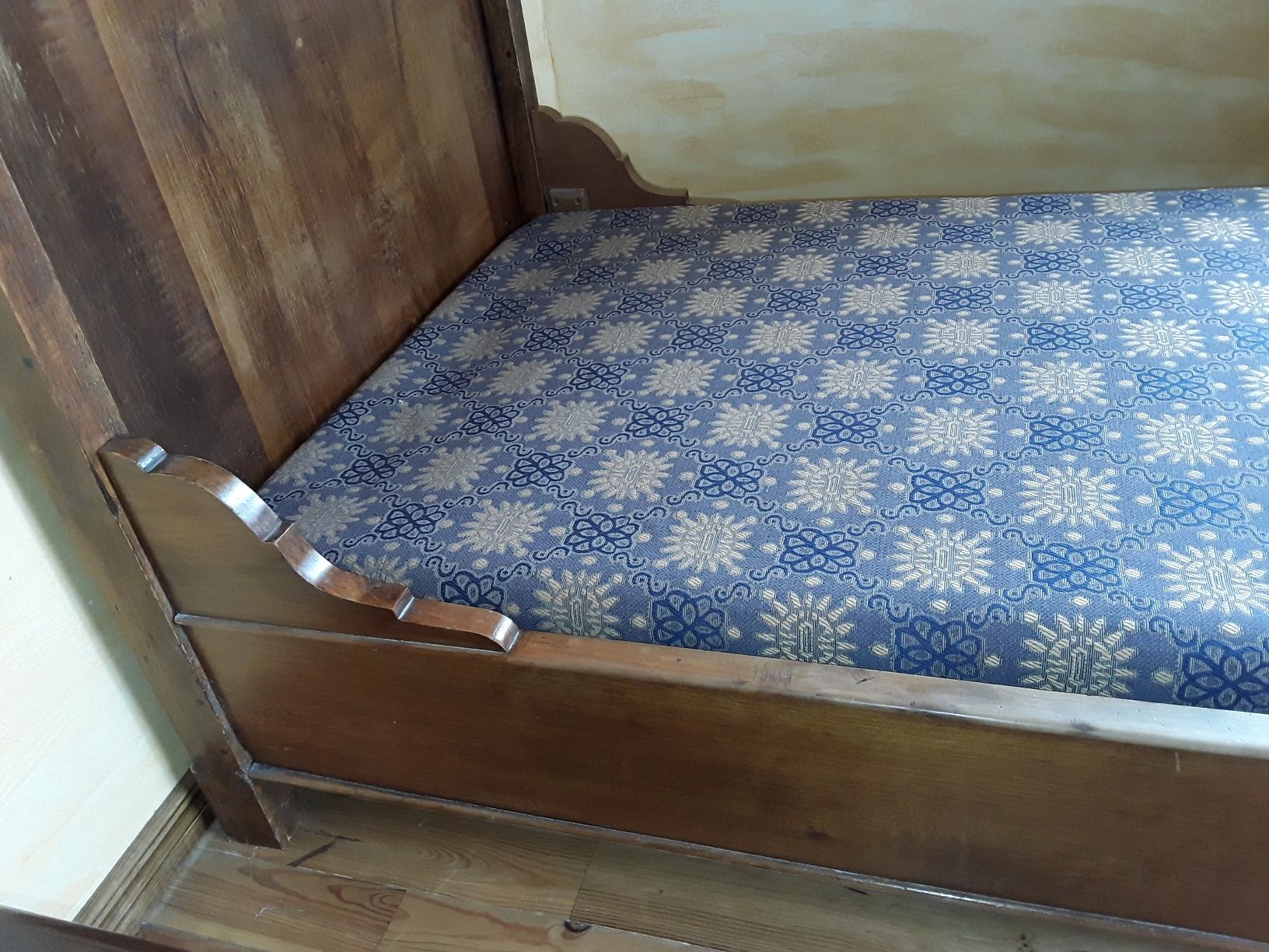 Антикварная кровать "ролл" с франции, массив.